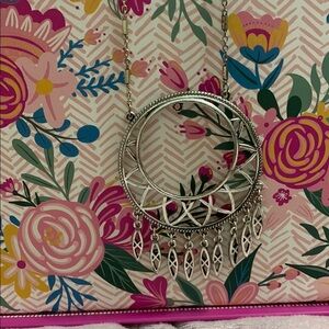 Jessica Simpson Silver Necklace with Dainty Pendant